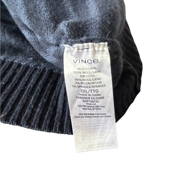 VINCE WOOL NYLON CREWNECK SWEATER XXL - Picture 4 of 5